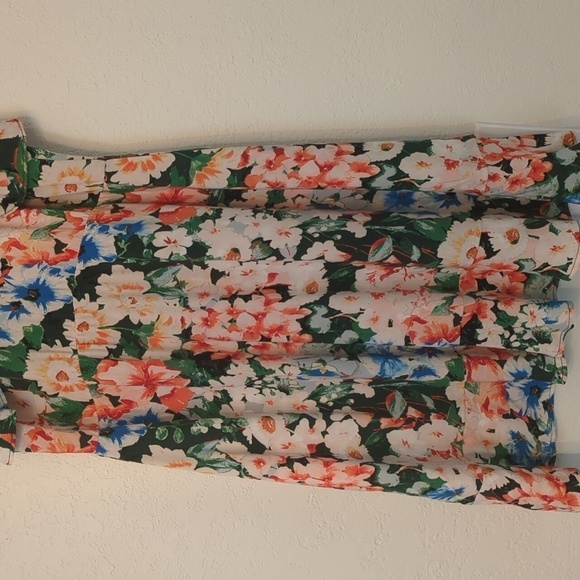 Zara floral mini Spring easter Lightweight Multicolor sundress Size Large - Picture 5 of 11
